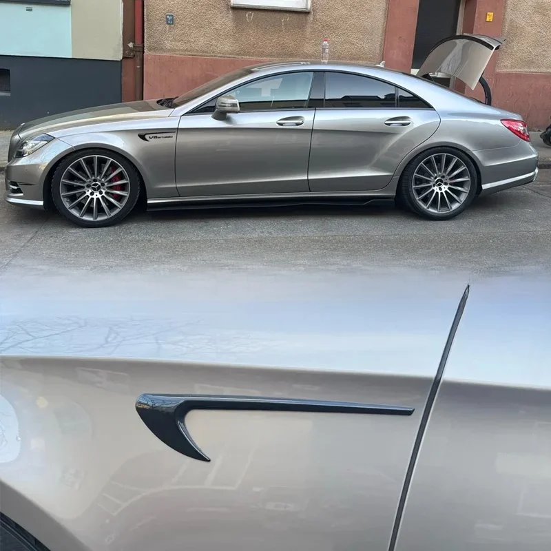 Błotnik samochodowy boczny V8 BITURBO 4MATIC Emblemat Zestaw logo Chrom Czarny Do Mercedes Benz C63 E63 G63 C-Class — 2