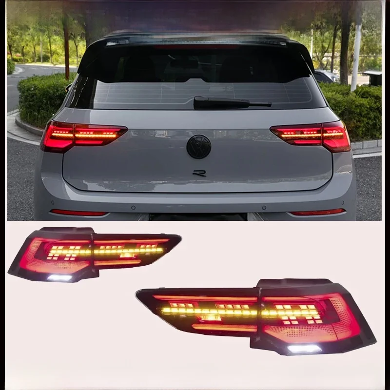 Auto Model Achterlicht Voor Vw Golf 8 Achterlichten 2021-2023 Golf 8 Led-achterlicht Golf MK8 achter Stop Drl Rem Auto Accessoires - afbeelding 2
