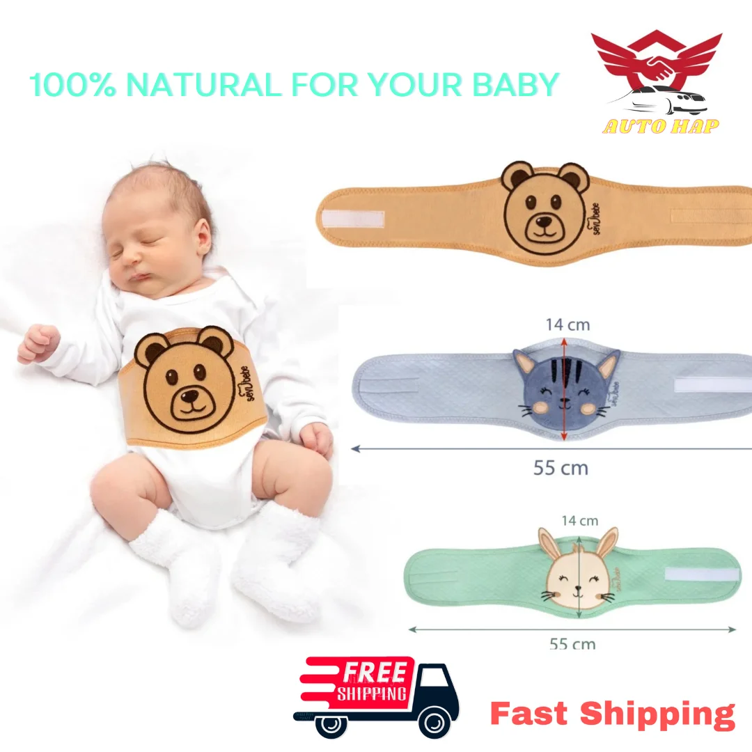 

Cherry Core Baby Belt Filled Belly Warmer Anti-Colic And Gas Relief for Babies Quality Colors Stone Pillow Comfortable