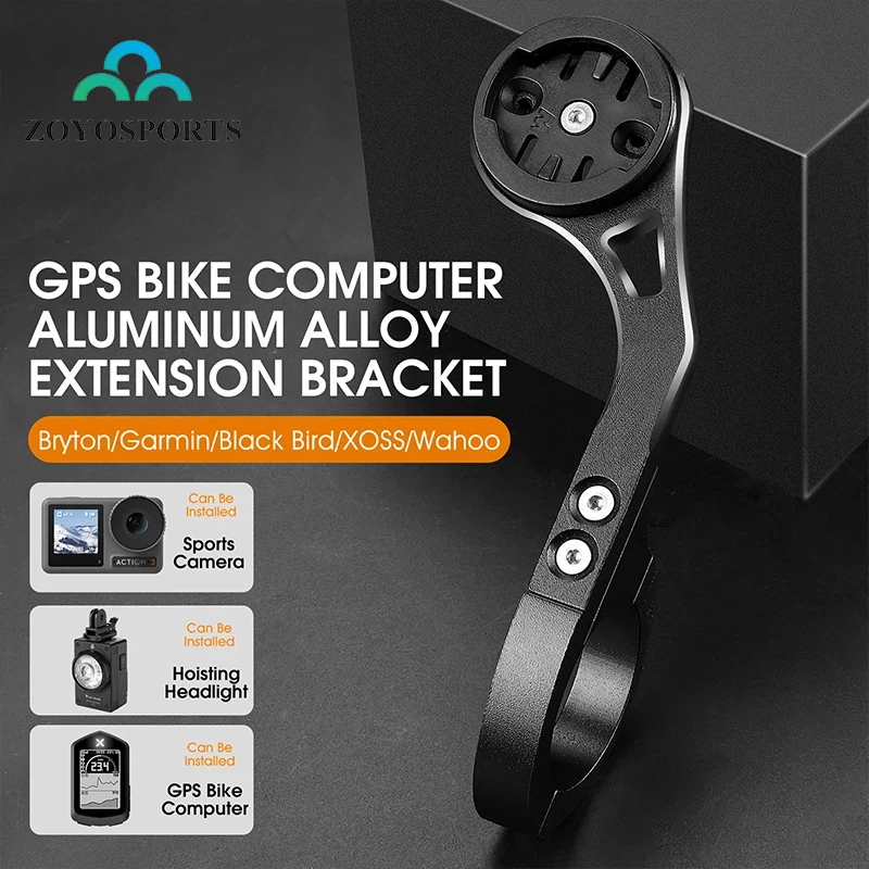 ZOYOSPORTS Bicycle Computer Holder Camera FlashLight Stander GPS Bike Mount for iGPSPORT Garmin Bryton Wahoo Gopro XOSS