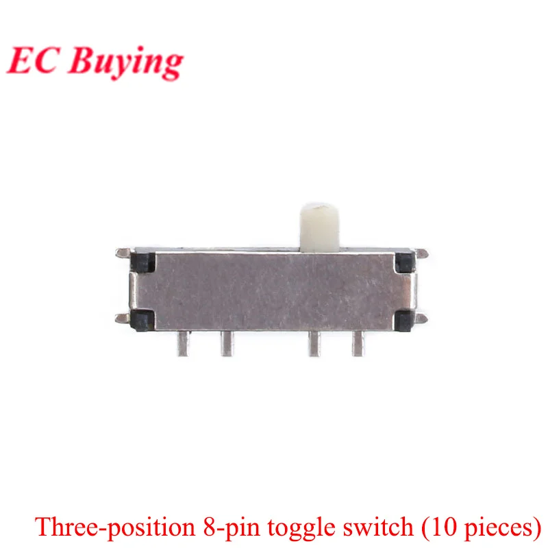 5–100 Stück Mikro-Power-Kippschalter, DIP-Ein/Aus, 1P2T, SPDT, SMD-Kippschiebeschalter, ein- und zweireihig, direkt eingesetzt, horizontal – Detail 17