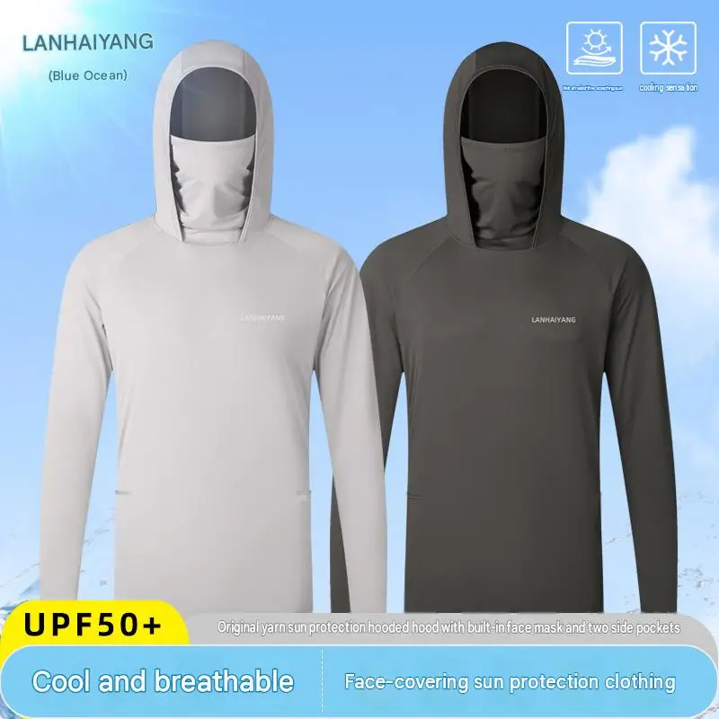 chemise-de-peche-a-manches-longues-pour-hommes-couleur-unie-protection-solaire-capuche-avec-cache-visage-integre-poches-laterales-indice-upf-50-effet-rafraichissant-ideale-pour-les-activites-de-plein-air