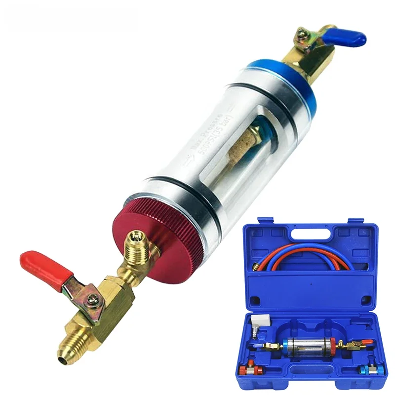 Automotive Air Conditioning Refrigeration Oil Filtration Analyzer Tool Refrigerant Oil Purity Detection Purifier Filter
