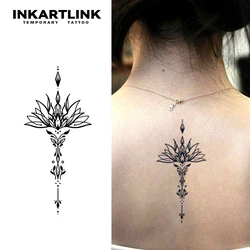 New Lotus temporary tattoo sticker, waterproof magic tattoo, lasts to 15 days fake tattoo, semi permanent tattoo.