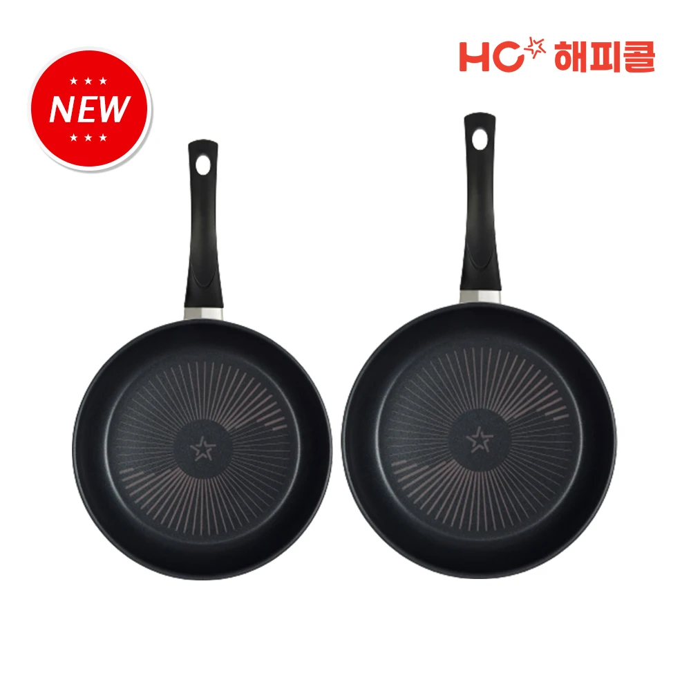 HC Happy Call NEW Comfort Diamond Frying Pan 2P Set (24 Fans + 28 Fans)