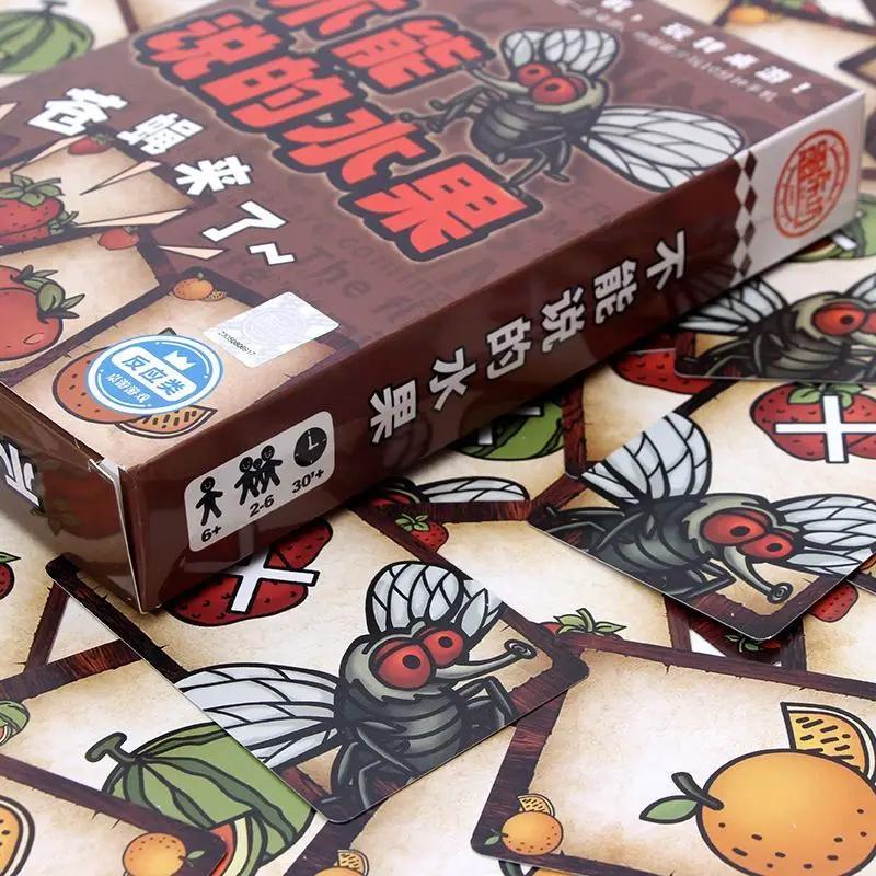 Can't Say Fruit Card Game Multiplayer Leisure Stress Relief Tabletop Game for Team Building Party