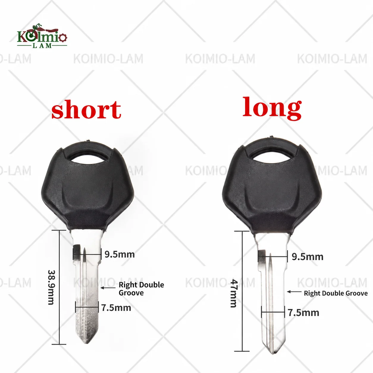 Passend für Yamaha YZF R3 R25 R125 R150 R15 R250 MT03 MT25 YZFR3 YZFR25 Motorrad Doppelschlitz-Uncut-Klingenschlüssel. – Detail 1