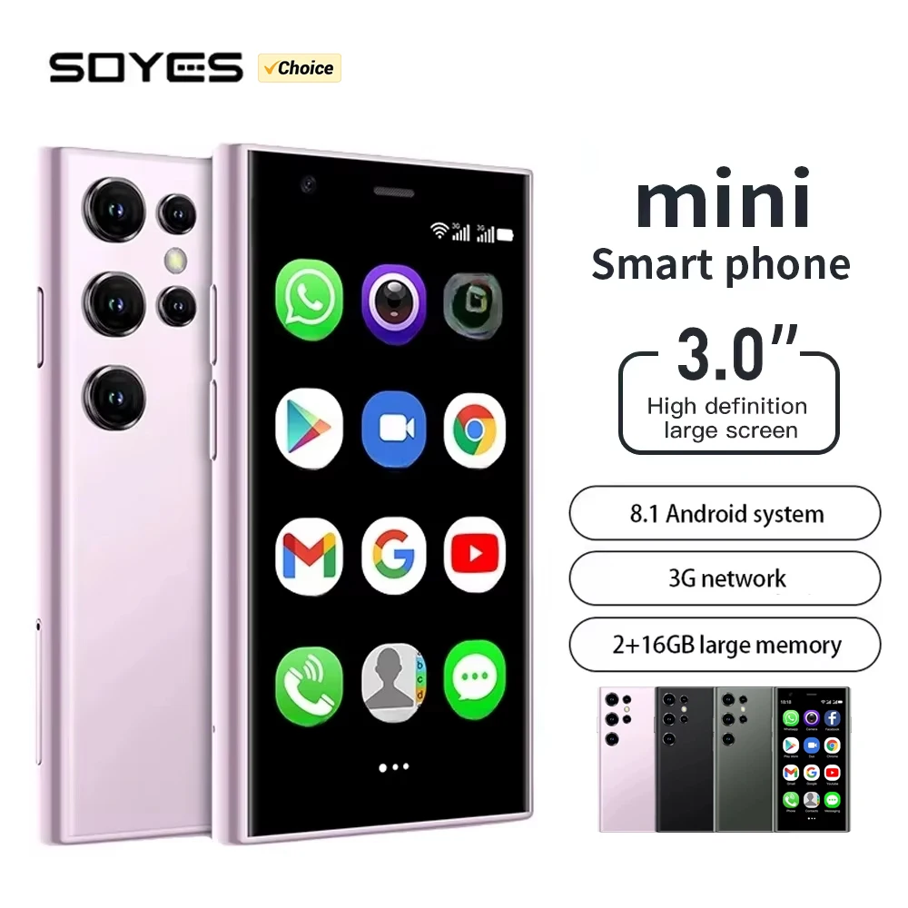 SOYES S23 Pro Mini Smartphones Android 8.1 Dual SIM 3 Inch HD  2GB+16GB Mobile Phone 1000mAh Battery WIFI BT 3G Small Cellphone