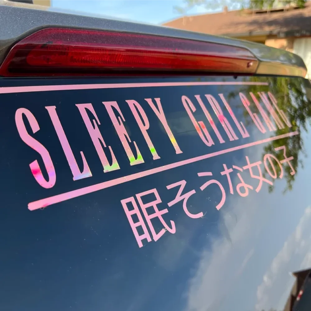 Jdm Auto Aufkleber japanische Kanji Vinyl Aufkleber für Auto Heckscheibe Windschutz scheibe Stoßstange wasserdicht Auto Außen dekor Zubehör