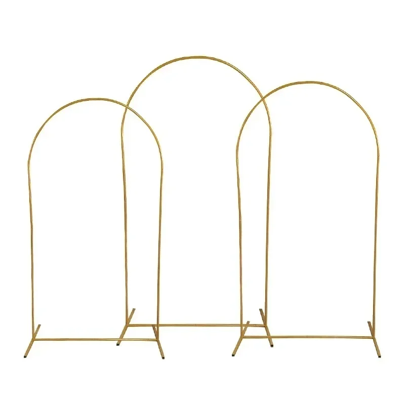 Hot 1 STKS Gouden Bruiloft Boog Stand, Party Decor Ballon Boog, 2025 Nieuwe Frame Achtergrond Houder Beugel, Maat 4FT 5FT 6FT 6.6FT 7.2FT - afbeelding 2