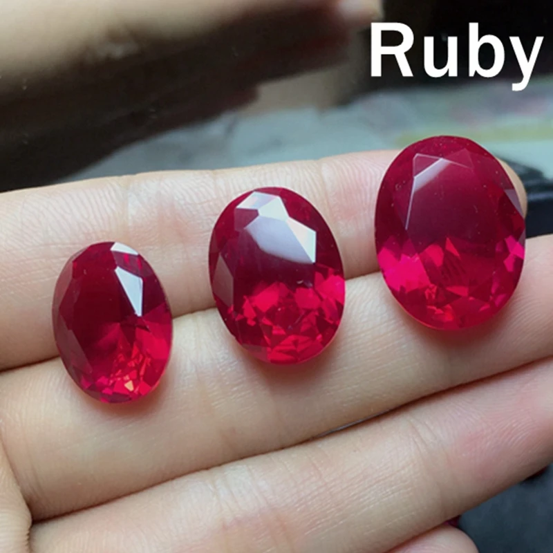 AAAA+ Large Natural Ruby 13x18mm Sri-Lanka Garnet Ruby Oval Cut VVS Loose Gemstone Jewelry