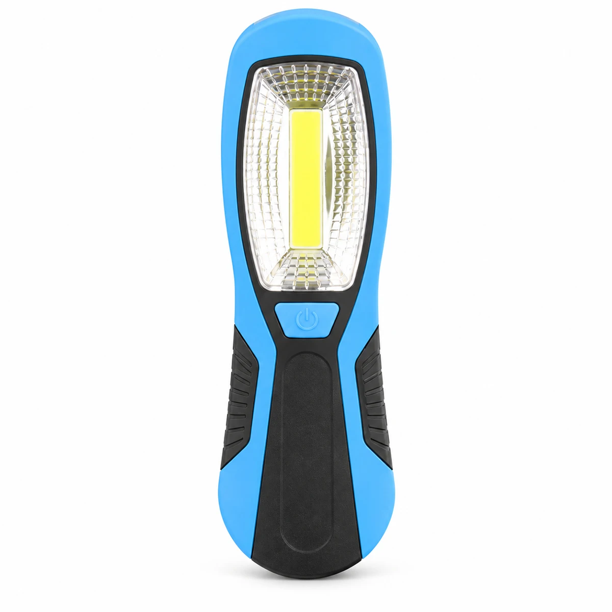Multifunctionele COB-led-werklamp met magneet en haak, 3 leds, werkt op 3 AAA-batterijen, draagbare zaklamp voor gebruik in de werkplaats, garage of tijdens het kamperen.