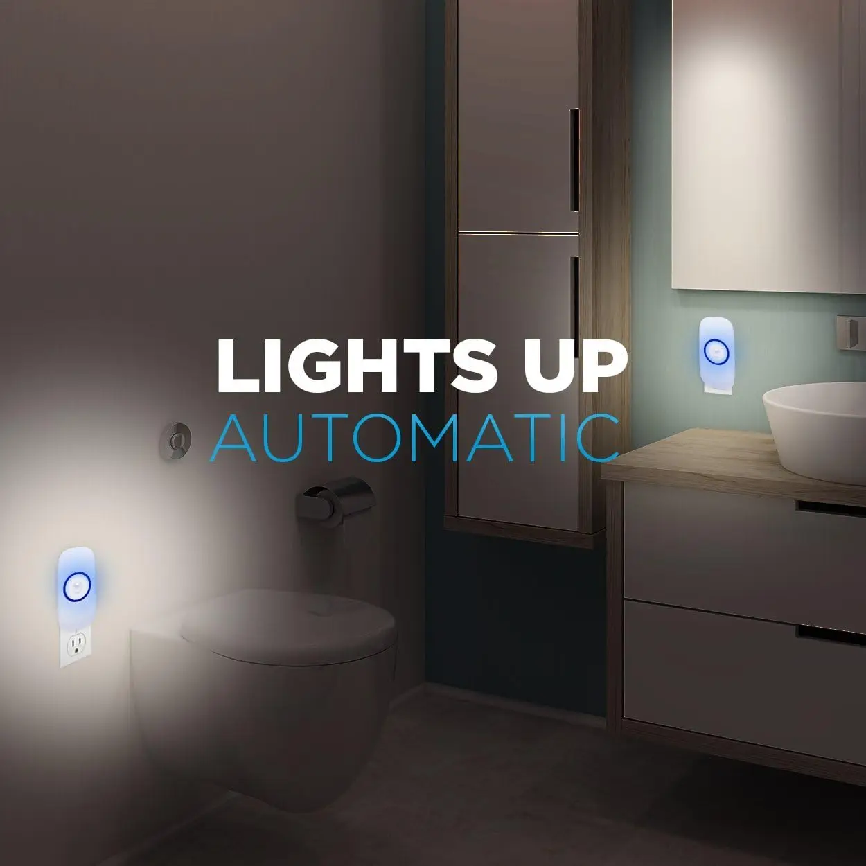 Motion Sensor Night Light, Plug in Motion Detector Led Nightlight Energy Saving Motion Activated Bright Safety Light for Kids