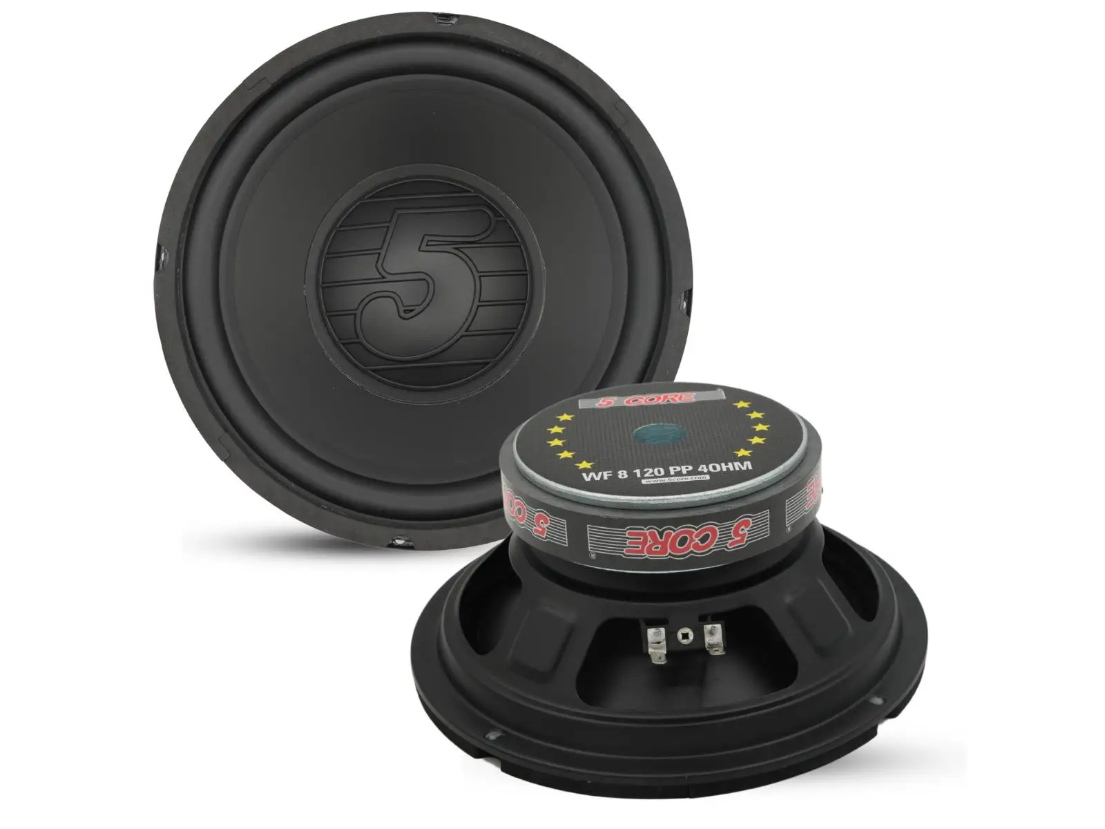 

5 Core 8 Inch Woofer 200W Car Subwoofer 4Ohm Replacement Deep Sub w Poly Cone-WF 8 120 PP 4OHM