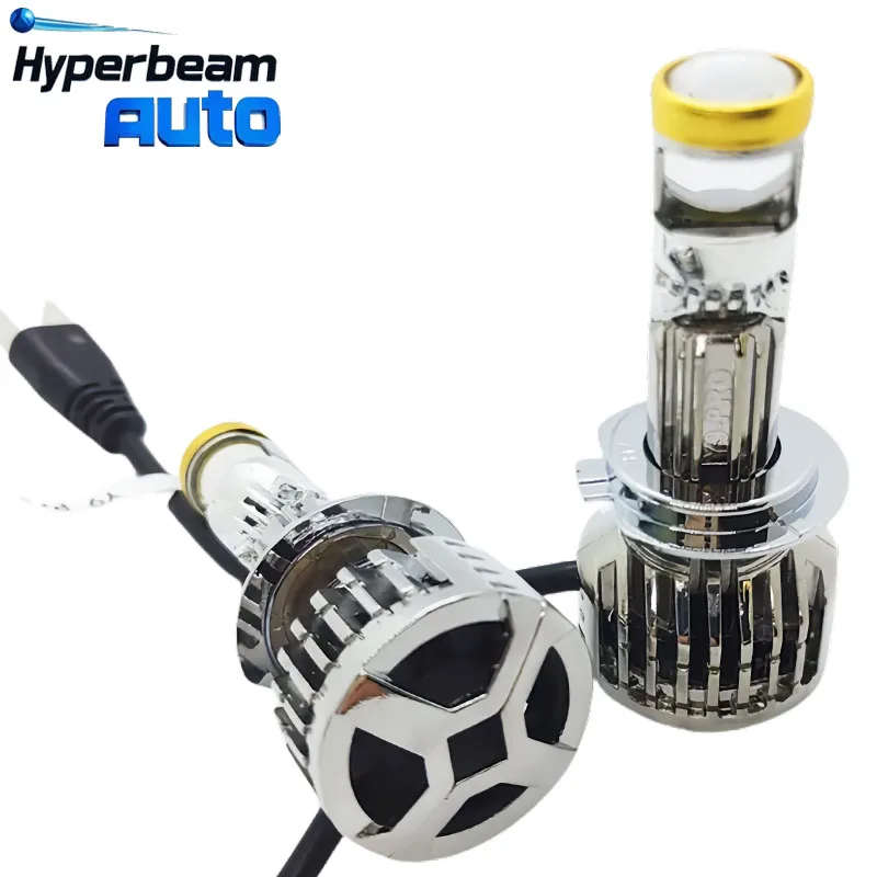 Y9 Prp-H7 H11 السيارات العلوي العارض عدسة صغيرة ثنائية 60 واط 9005 9006 جهاز عرض LED صغير لمبة سيارة صمام ثنائي باعث للضوء المصابيح الأمامية DRL #5