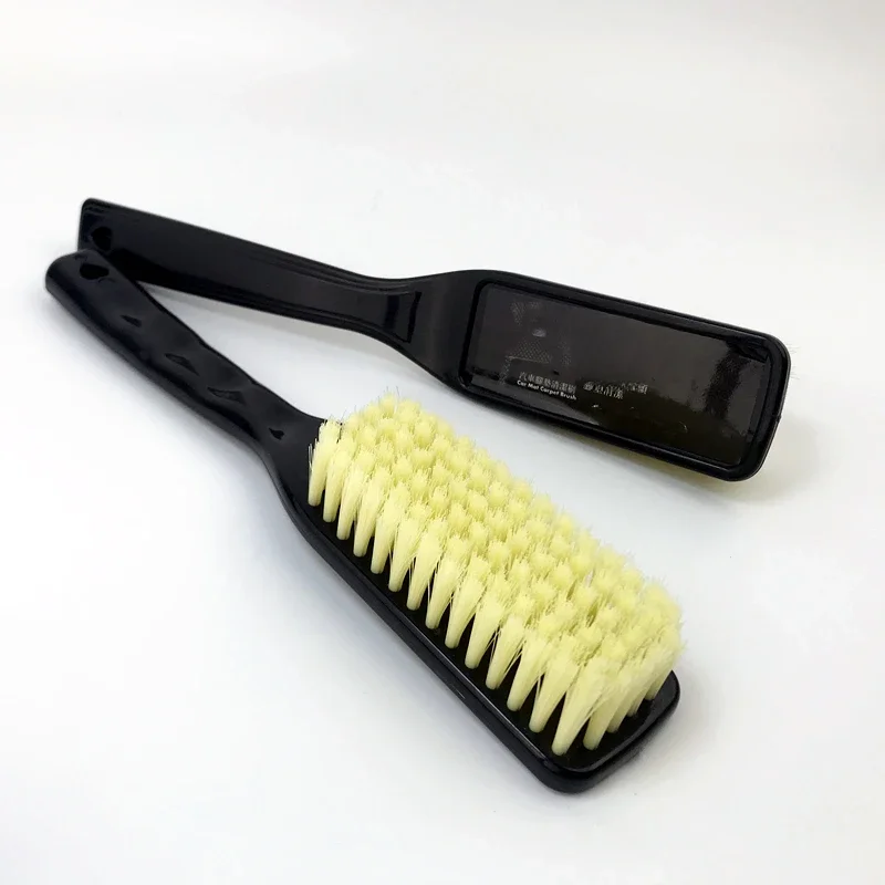 Lucullan – brosse à cheveux moyenne et douce, manche Long pour tissu de voiture, cuir, tapis de sol, pneus, outils de nettoyage de baie de moteur, accessoires
