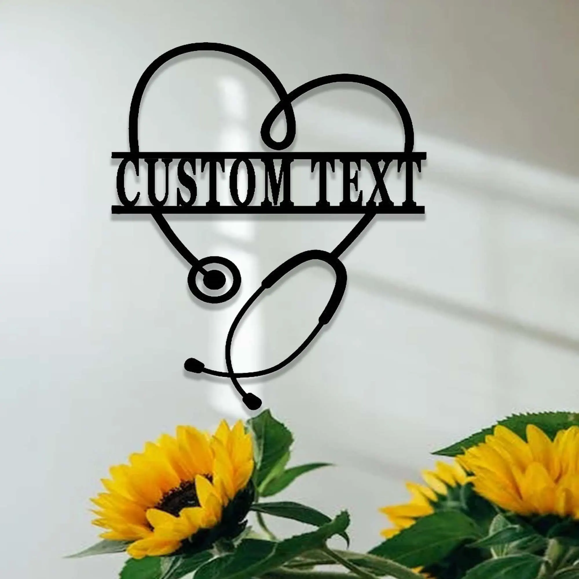 Personalized Nurse Metal Sign,Nurse Decor,Custom Nurse Name Sign,Doctor Nurse Gift,Stethoscope Sign,Clinic Decor