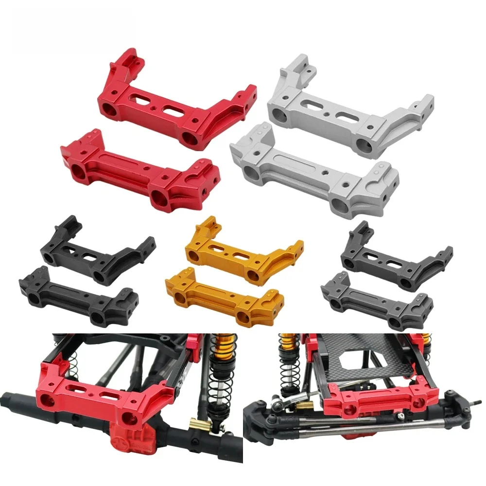 Support de pare-chocs avant et arrière en alliage d'aluminium, pour chenille axiale 1/10 RC SCX10 II 90046 90047, pièces de mise à niveau en métal