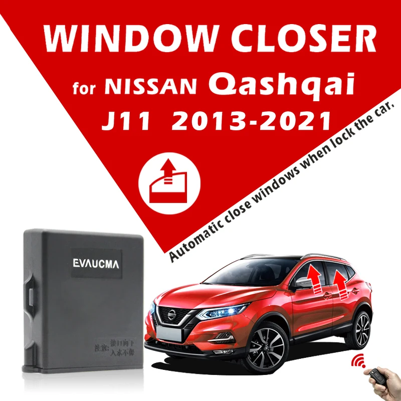 

Car Intelligent Power Close Window Closer Kit Module For Nissan Qashqai J11 2014-2021 Automatic Close Windows Intelligently