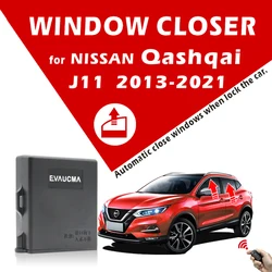 Car Intelligent Power Close Window Closer Kit Module For Nissan Qashqai J11 2014-2021 Automatic Close Windows Intelligently