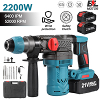 2200W Brushless 26MM Electric Hammer Impact Drill Multifunctional Cordless Screwdriver Rotary Tool For Makita 18V Battery pin