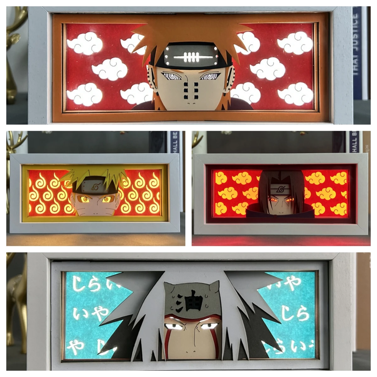 

Anime Character Lightbox Children's Christmas Gift 3d Paper Cuttings Light Box Game Room Bedroom Decorative Desk Lamp