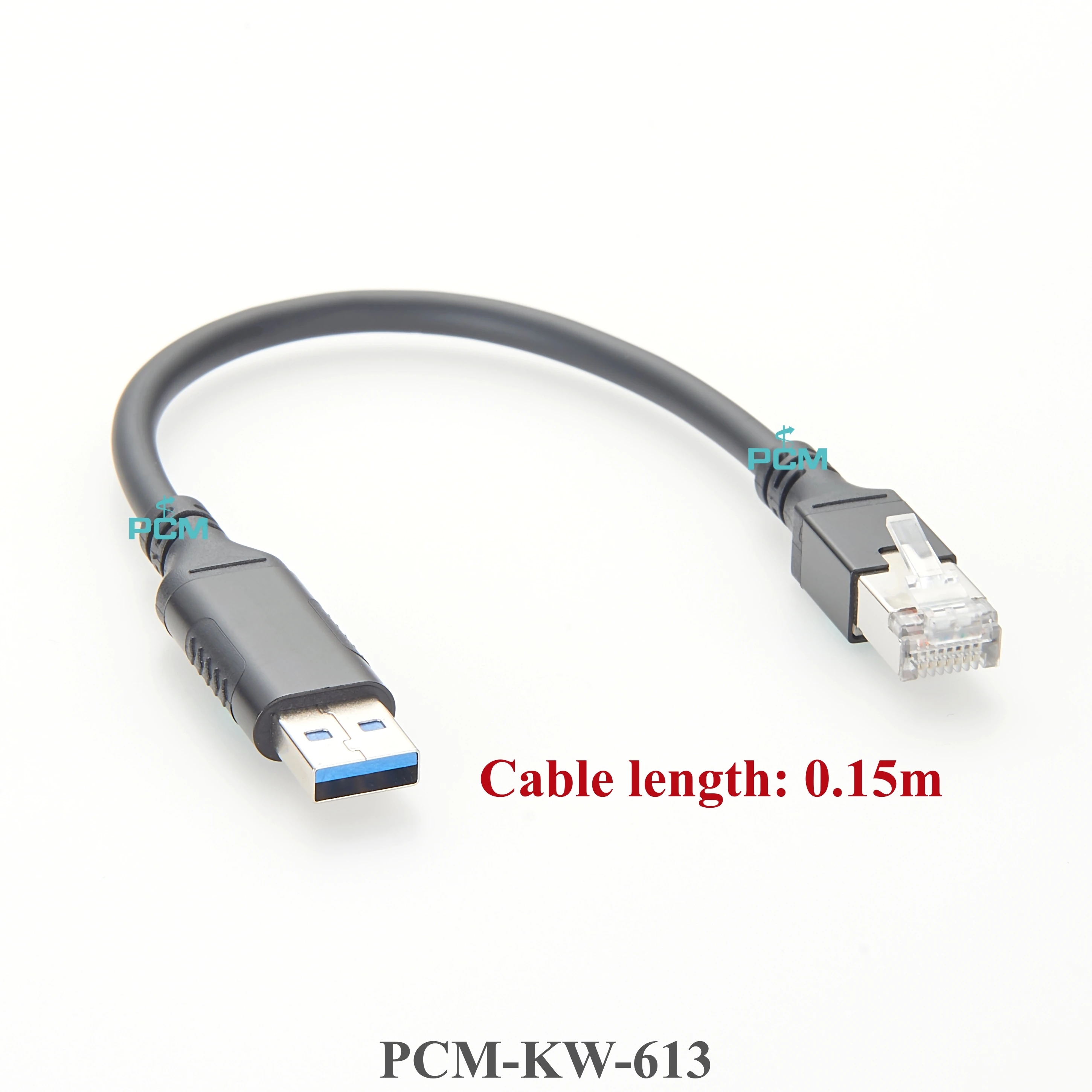 RJ45 to USB 3.0 A Male plug Ethernet networking lan connector adapter cable with Realtek RTL8153B chip 1000Mbps gigabit