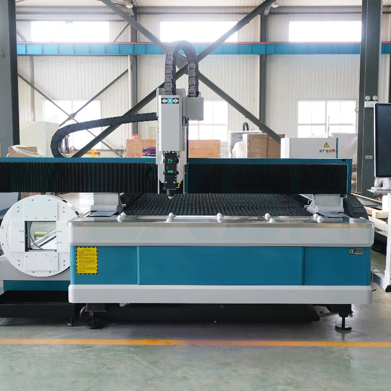 High Configuration Laser Cutting Machine Promotion Factory Price Cutting Plate Pipe c=Cutting Length 6 Meters Working Area 3015