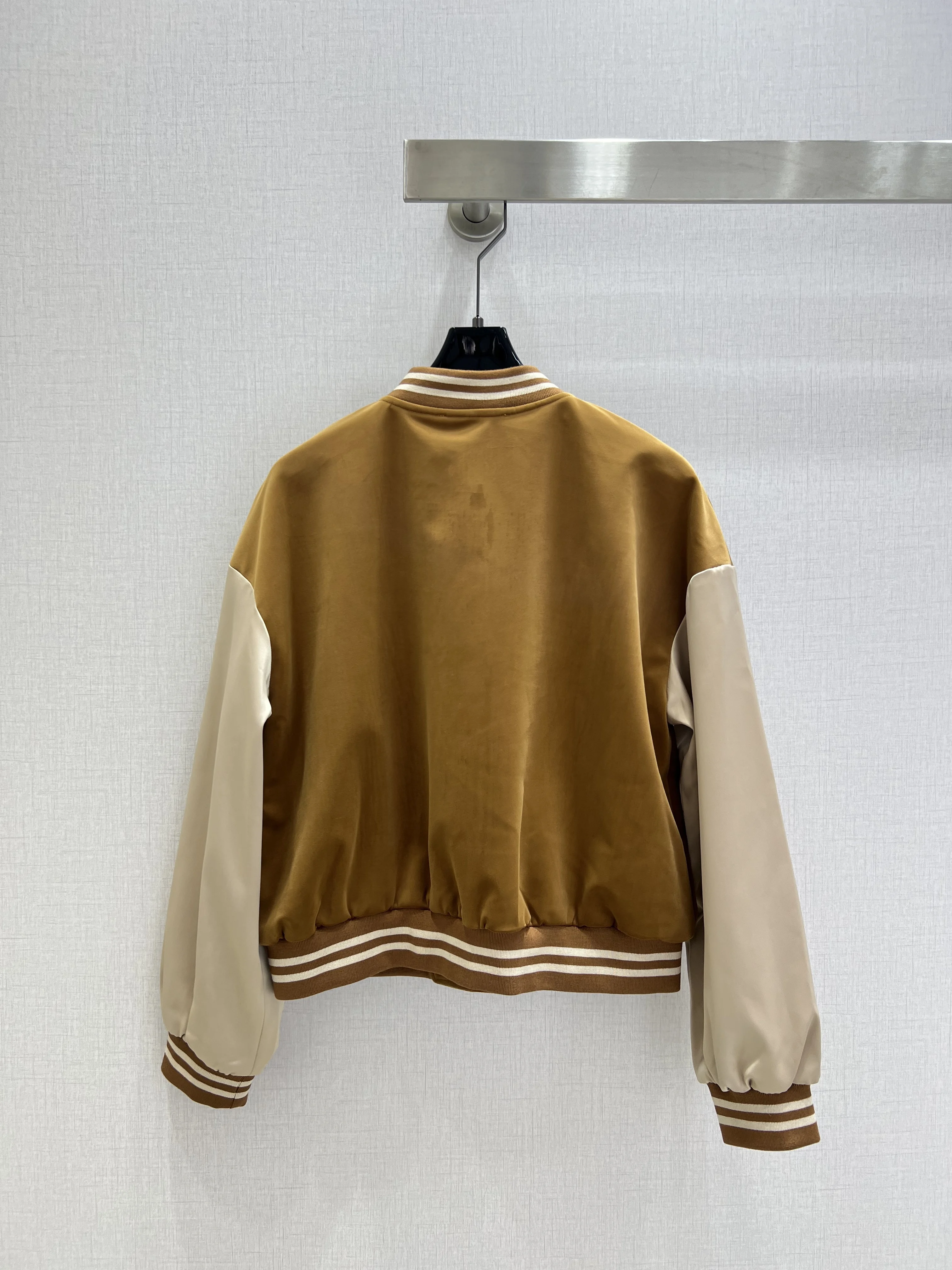 

2025 high-end custom women's jacket autumn and winter early autumn new contrast color college style girl baseball uniform long-s