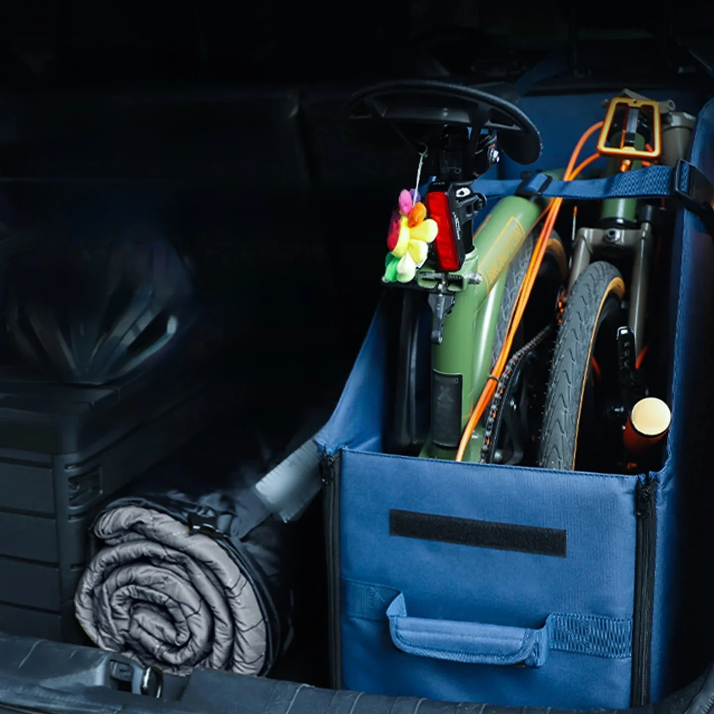 AliExpress rrskit Rrskit Portable Folding Bike Storage Box For Brompton 14-16 Inch Bike Storage Dustproof Box Waterproof Car Trunk Transport Bag