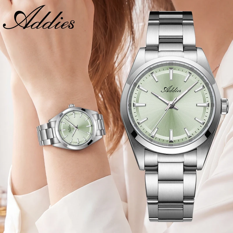ADDIES Miyota2035 Watch for Women 31mm Sapphire Glass Stainless Steel Super Luminous 50m Waterproof Luxury Ladies Wristwatch New