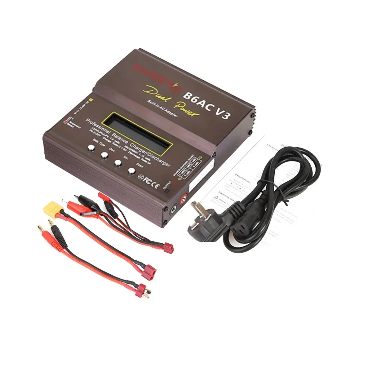 شاحن ميزان رقمي ذكي Imax B6AC V3 AC 100-240V 6A 80W ثنائي الطاقة - شحن سريع وفعال لجميع البطاريات