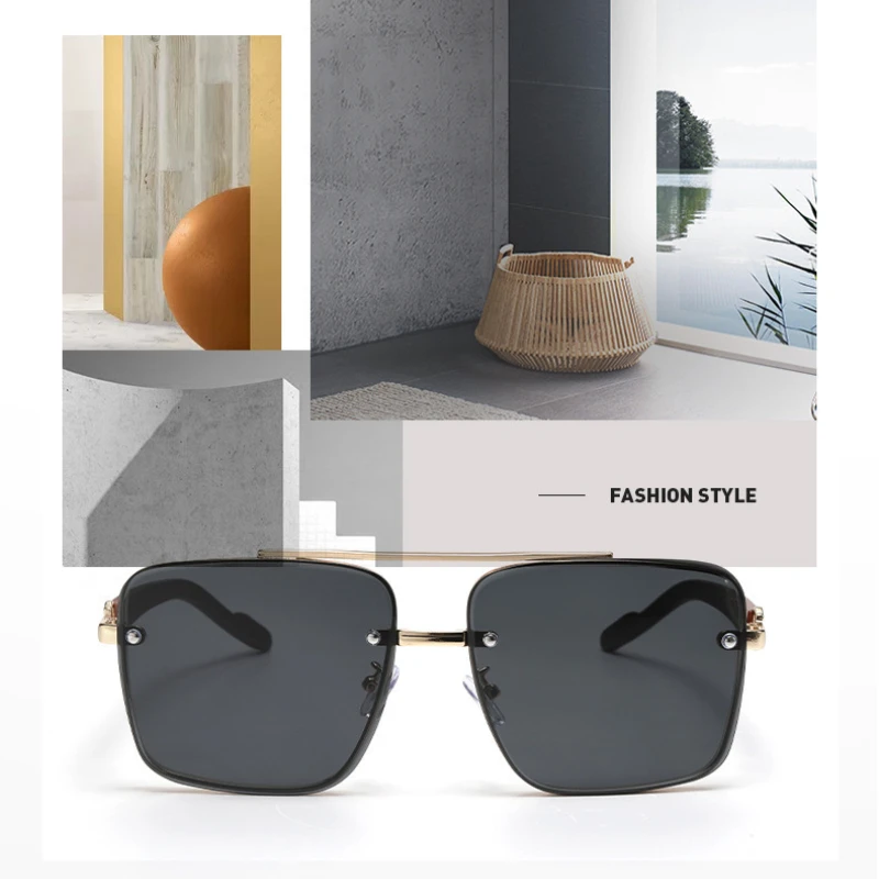 

Новые модные классические квадратные солнцезащитные очки, крутые мужские винтажные брендовые дизайнерские металлические солнцезащитные очки, женские оттенки UV400 Oculos De Sol