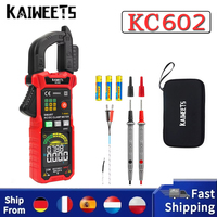 Kaiweets Kc602 Smart Digital Clamp Meter 6000 Counts True-Rms Auto Range Ac/Dc Current Ncv Detection Function