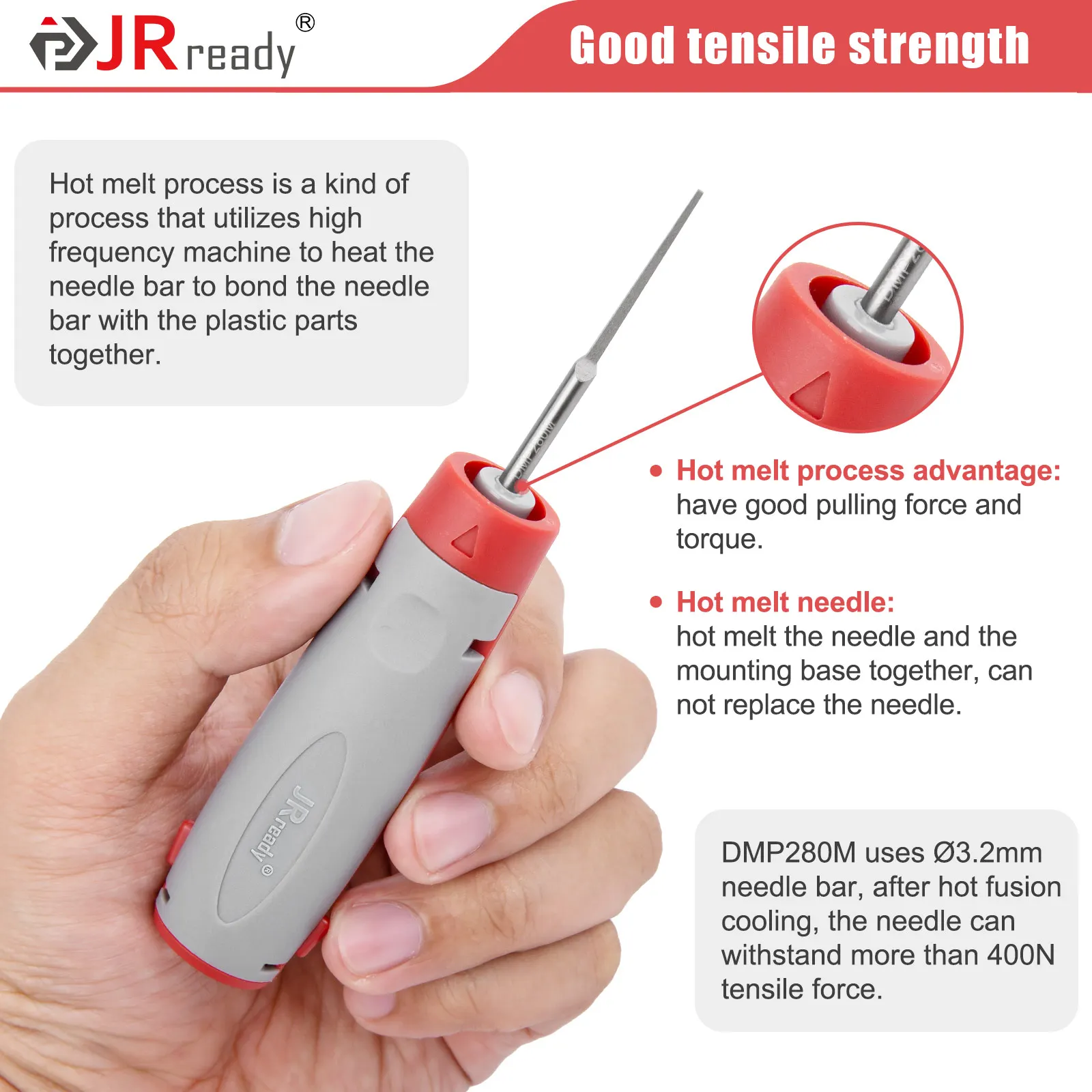 JRready JRconDRK-DMP280M Extraction Tool For Delphi Metri-Pack 150/280/630 And Other Small Single Spring Terminals