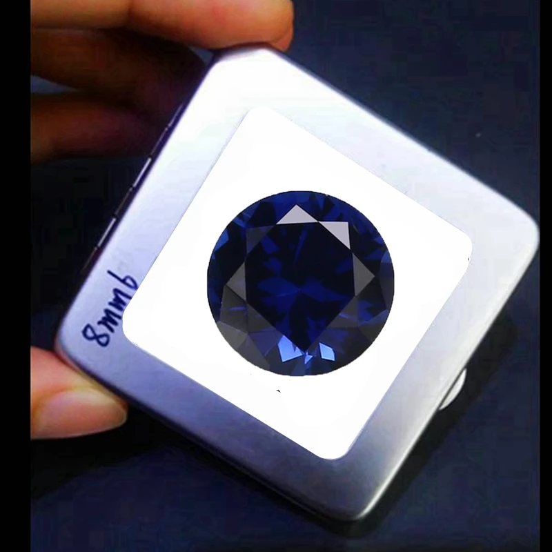 

Natural Sapphire Round Cut Corundum Sapphire Loose Gemstones in Various Sizes for Jewelry Setting and Collection