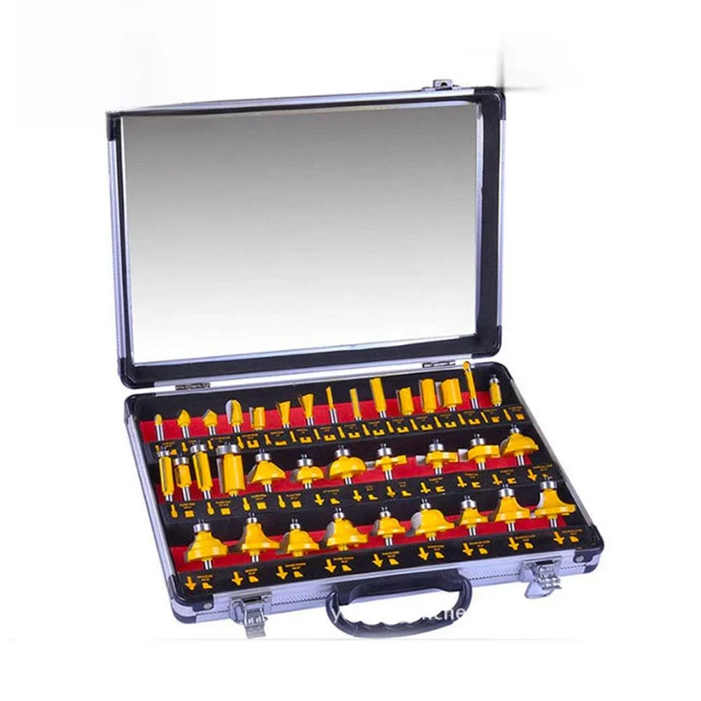 35Pcs Router Bit Set Hartmetall Professionelle Holzbearbeitung Schneiden Werkzeuge Gravur