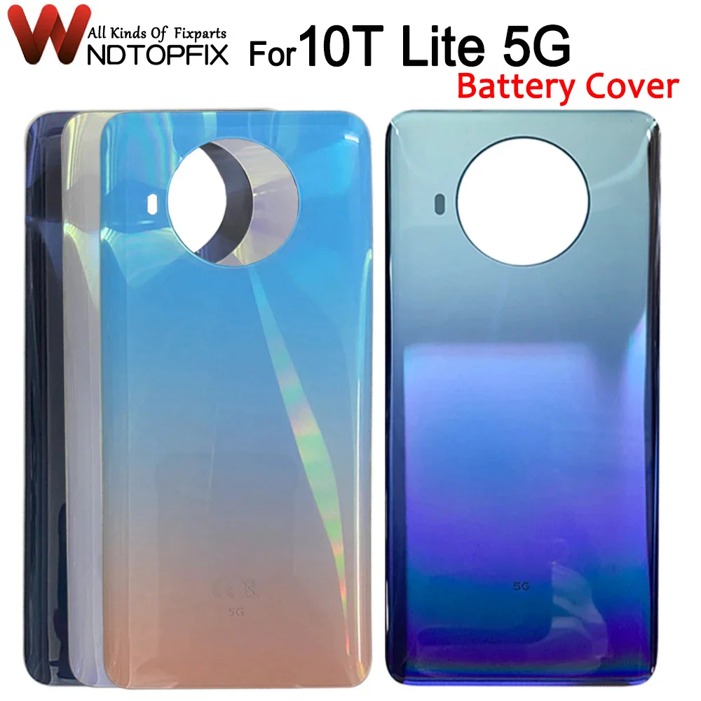 New For Xiaomi Mi 10T Lite 5G Battery Cover Back Glass Panel Rear Door Case Mi 10T Lite Battery Cover Back Cover