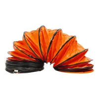Tuyau de ventilation, longueur 5 m, tuyau de climatisation, tuyau spiralé flexible pour ventilateur de chantier, raccordement de chauffage (30 cm) 5