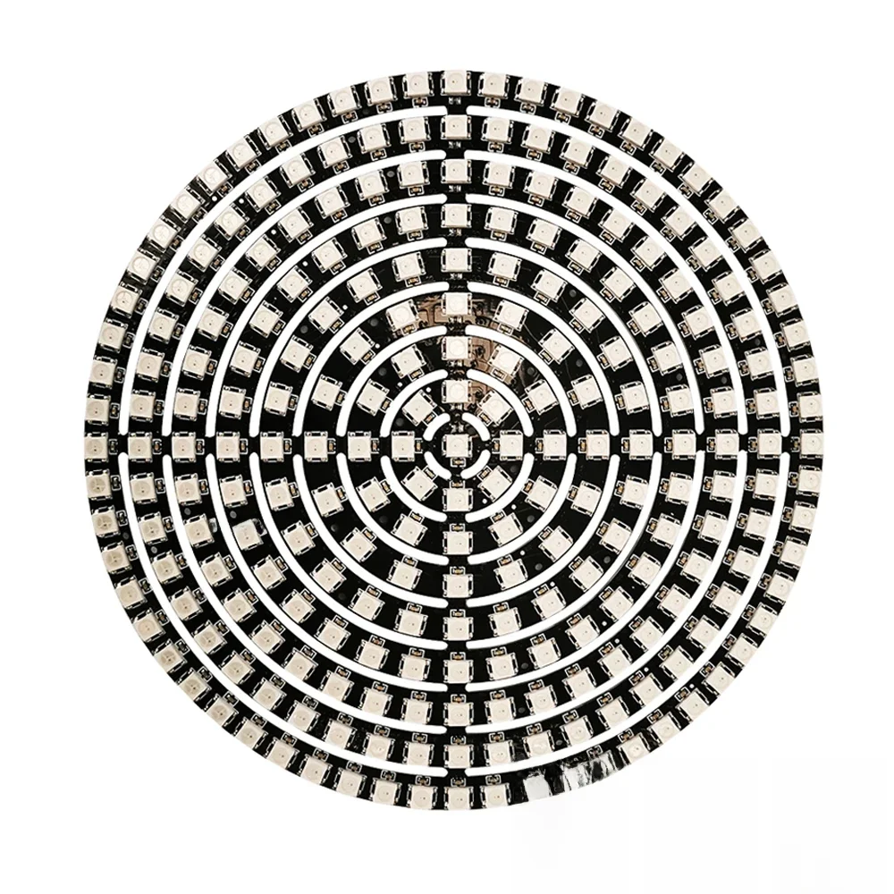 Anneau Led RGB DC5V WS2812B, adressable individuellement, Module rond 3 broches WS2812, 5050 pixels intégrés 1 8 16 24 35 45 60 88 93 148 241