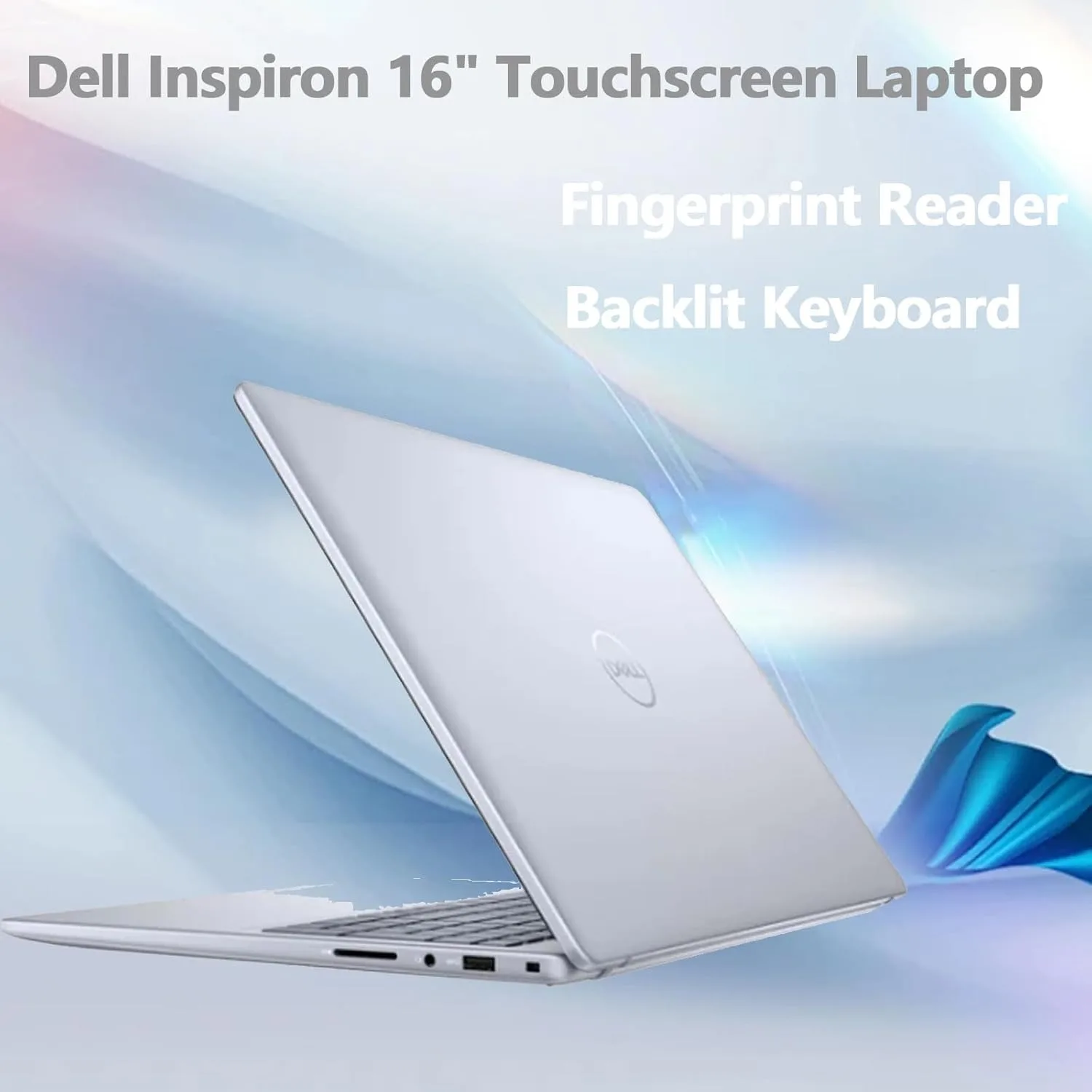 كمبيوتر محمول Dell Inspiron بشاشة 16 بوصة FHD+ تعمل باللمس، Intel Core 7 150U، ما يصل إلى 64 جيجابايت رام DDR5 2 تيرابايت SSD، إضاءة خلفية، بصمة الإصبع، Windows 11 Home #4