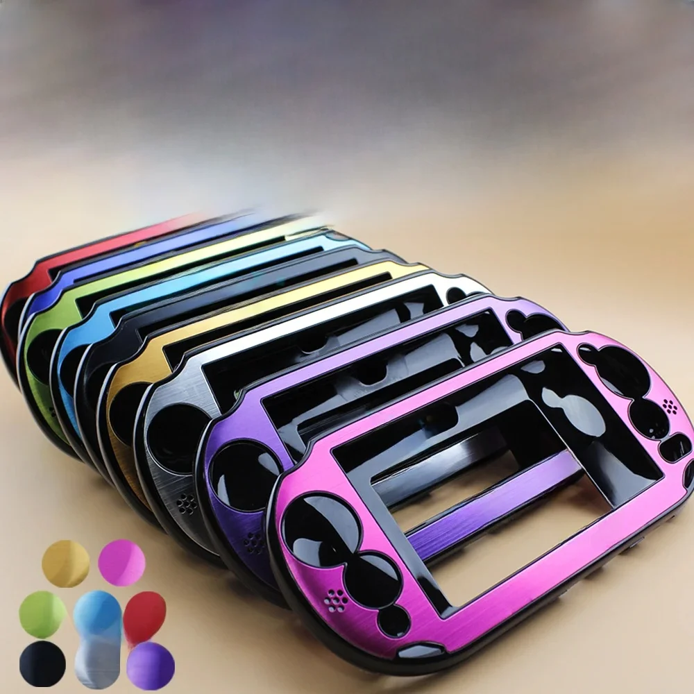 Coque en aluminium pour PS Vita PSV 2000, housse de protection pour PSV2000 PSV PCH-20, boîtier en plastique et métal brossé, pièce de jeu, 1 pièce