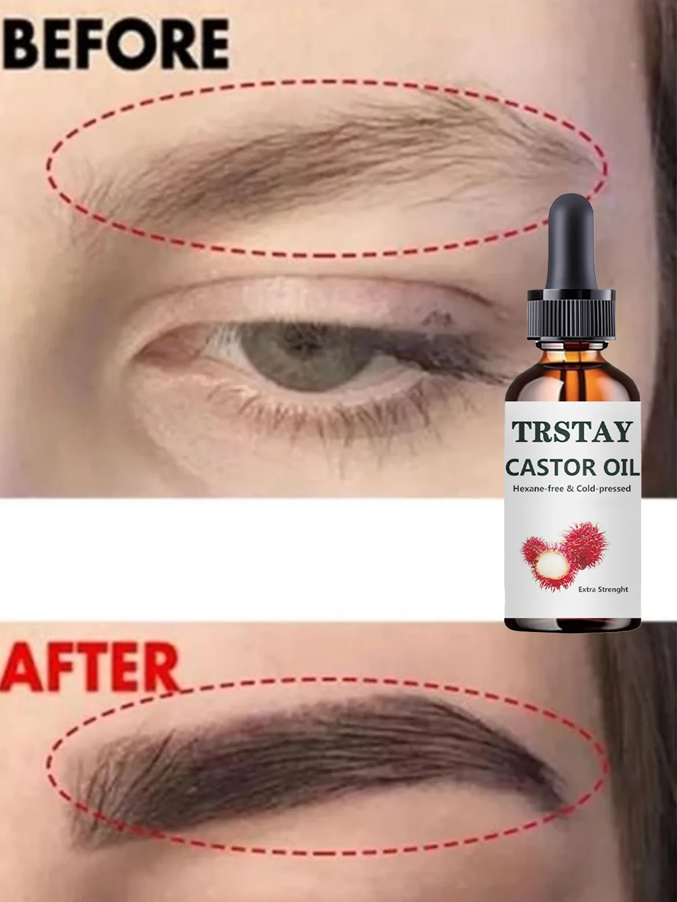 Moisturizing Eyebrow Essence with Essential Oils for Thick Plump Brows Deep Hydration Non Greasy Feel Promotes Healthy Growth En - Image 5