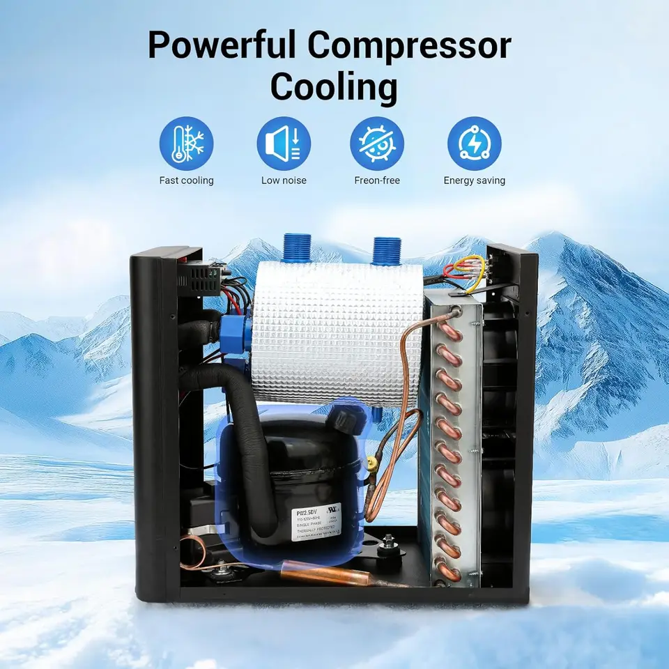 Aquarium Chiller for Fish Tank 79 Gallon 1/3 HP Hydroponics