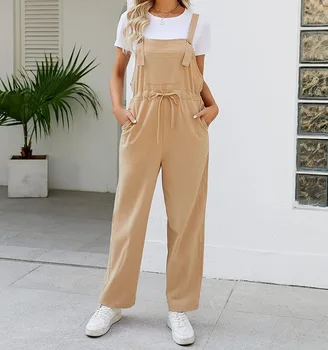 נשים bipe pant pant מכנסיים קיץ נשים מזדמנים נשים נשים רגל אחד רחב סרבלים סרבלים שמלת סרבלים בתוספת גודל