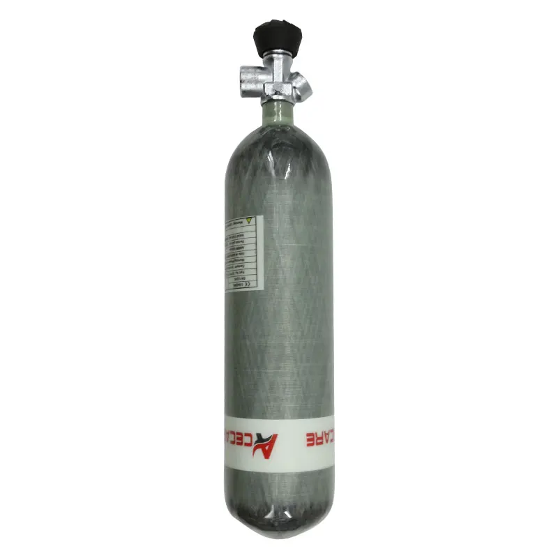 ACECARE-Valve de plongée sous-marine M18 x 1.5, 2L/3L/6.8L, en fibre de carbone HPA, précieux reniflard 4500Psi 300bar