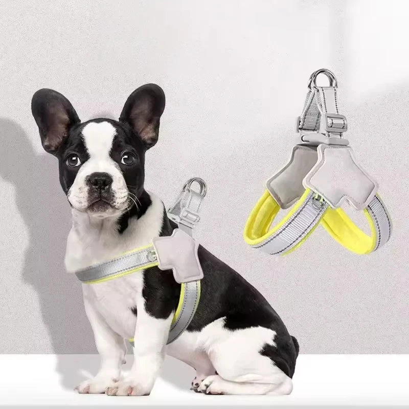 مقود سترة الكلاب مقود حزام صدر الحيوانات الأليفة مناسب للكلاب الصغيرة والمتوسطة الحجم Shiba Inus Corgis Bichon Frises وTيدي. #2