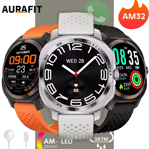 AURAFIT AM32 relogio smartwatch papel de parede personalizado, alertas de chamada/mensagem, chamadas sem fio, relógio esportivo