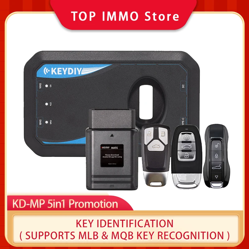 

KEYDIY KD MP Five-in-One Program Kit KD-MP Tool With KD MATE And MLB08/MLB19/MLB26 Remotes For Supports MLB/MQB key recognition