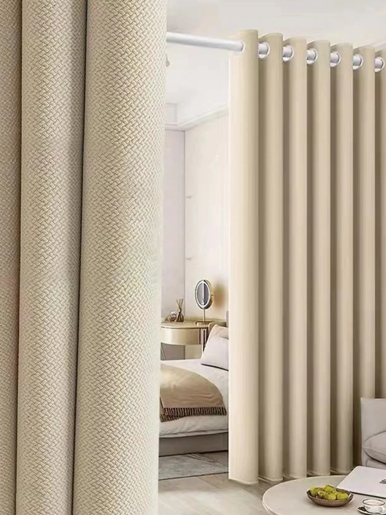 Effen kleur Amerikaanse style gordijnen voor woonkamer verduisteringsgordijnen slaapkamergordijnen gordijnen kamer minimalistisch - afbeelding 2